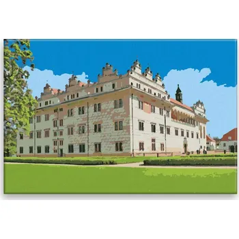 Dětské zboží Malování podle čísel - Zámek Litomyšl - 60x40 cm, bez dřevěného rámu - CZ výroba