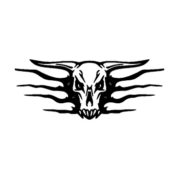 Samolepící dekorace SAMOLEPKA Bůvolí lebka 001 trofej (01 - černá) NA AUTO, NÁLEPKA, FÓLIE, POLEP, TUNING, VLASTNÍ TEXT, TISK, AUTOSAMOLEPKY.cz, POLEPY, OBRÁZEK, LOGO, SAMOLEPKY