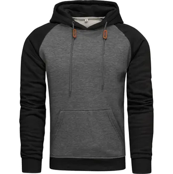 Pánská mikina Recea Pánská mikina s kapucí Helio černo-grafitová XL