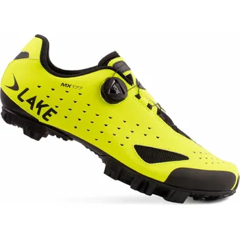Pánské cyklistické tretry Tretry LAKE MX177 fluo žlutá/černá 43