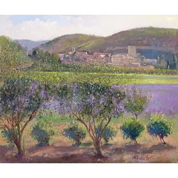 Plakát Plakát, Obraz - Lavender Seen Through Quince Trees, Monclus, Timothy Easton