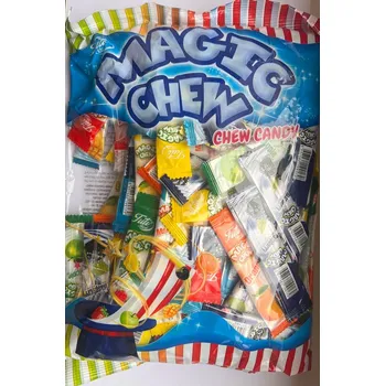 Cukrovinka Bonbóny MAGIC chewies 1000 g ovocné (Měkké žvýkací bonbóny)
