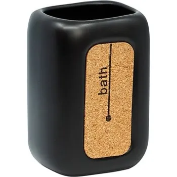 BISK Erga Corsa, sklenice na zubní kartáčky na postavení, černá matná, ERG-05579