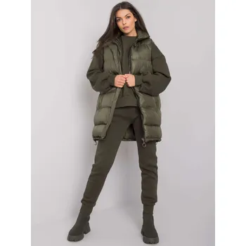 Dámská vesta Dámská zimní komplet EM KMPL 647.00P khaki - Ex moda L/XL
