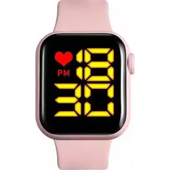 Hodinky Digitální sportovní hodinky - Růžově žlutá