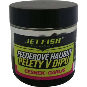 Feederové halibut pelety v dipu 120g - 12mm : ČESNEK