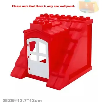 Stavebnice LEGO Stavební komponenty ke stavebnici | Styl Lego - Velká střecha ČERVENÁ