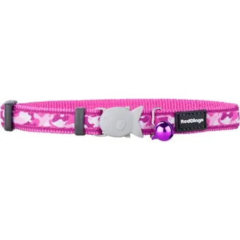 obojek pro kočku Red Dingo Camouflage růžový 20-32 cm/12 mm