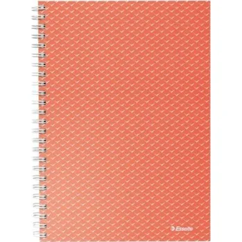 Blok Blok kroužkový Esselte Colour´Breeze A5, linkovaný, korálový