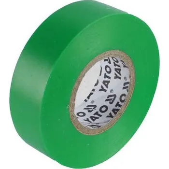 Izolační páska Izolační páska elektrikářská PVC 15mm / 20m zelená YATO (YT-81595)