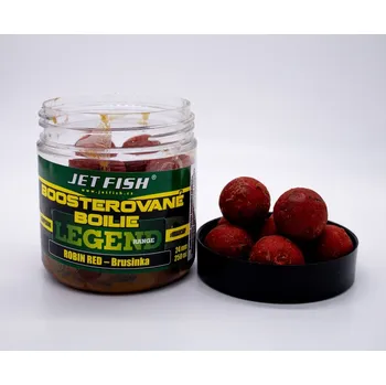 Boilies Legend Range - Boosterované boilie 250ml - 24mm : ROBIN RED - BRUSINKA