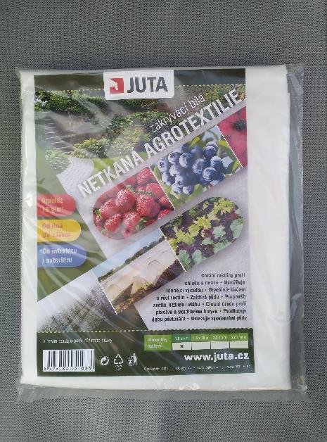 Netkaná textílie bílá 19g 3,2m x 10m (Kartonová krabice 15ks balíčků váha krabice 9,20kg)