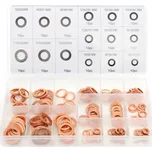 Sada měděných podložek 150 ks, 5-17,5 mm, Kraft&Dele KD10503