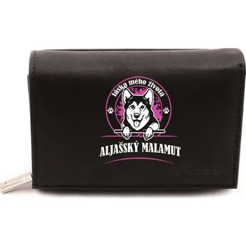 Peněženka STRIKER Kožená peněženka Aljašský malamut
