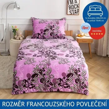 Povlečení Apex® model flanel PREMIUM Francouzské povlečení APEX Mikroplyš Flanel - Michel