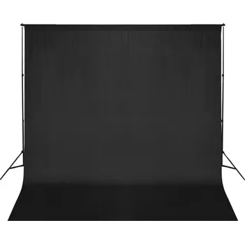 Fotopozadí vidaXL Systém podpěry a fotopozadí 600 x 300 cm [160062] Barva: Černá