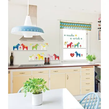 Samolepící dekorace Samolepka Fanastick Small Colorful Horses ID_518478