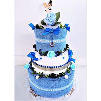 Textilní dort třípatrový