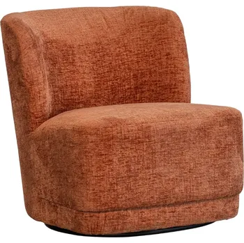 Křeslo WOOOD Oranžové sametové otočné křeslo Shepper