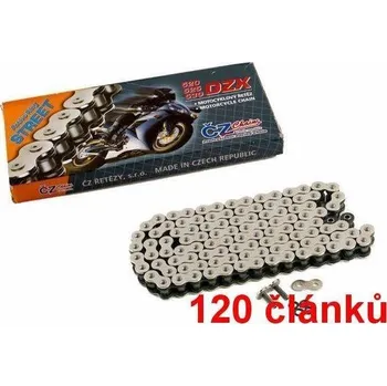 Řetězová sada pro motocykl ČZ řetěz 525DZX barva černá, 120 článků včetně nýtovací spojky RIVET BMW F 700 GS rok 10-18