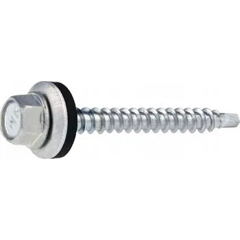 Šroub Samořezný střešní farmářský šroub KLIMAS 4,8 x 100 mm bez laku s podložkou EPDM (100 ks/bal)