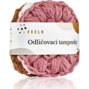 Mýdlenka Feelo Pratelné odličovací tamponky z bio bavlny - 3 kusy