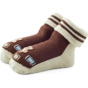 Kojenecké oblečení Kojenecké ponožky 0-6 měsíců TBS032 - hnědá