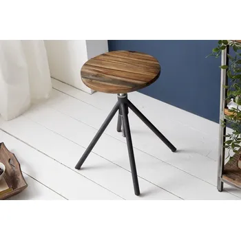 Taburet Industriální vysoce nastavitelná taburetka Factory 48cm z masivu