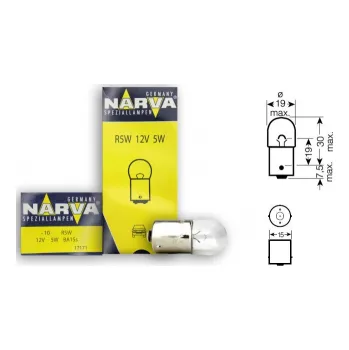 Autožárovka Žárovka 12V R5W 5W s paticí BA15s 1167