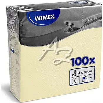 Papírový kapesník ubrousky 33x33cm/100ks 1vrstvé Béžové