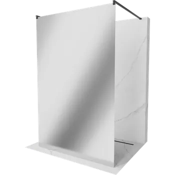 Mexen Kioto samostatně stojící sprchová stěna 110 x 200 cm, zrcadlo 8 mm, černá - 800-110-002-70-50 Sprchové stěny