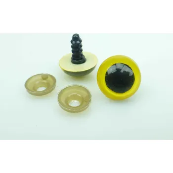 Pro Háčkování Oči bezpečnostní 14 mm žluté Počet: 1 pár