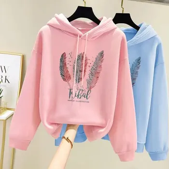 Dámský svetr Dámská hřejivá mikina střihu "hoodie" Barva: Růžová, Velikost: XXXL