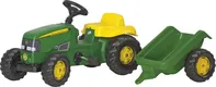 Rolly Toys 012190 Šlapací traktor Rolly Kid J.Deere s vlečkou