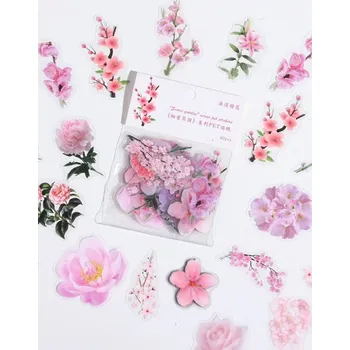 samolepka Sada 40 samolepek - Pink Blossom