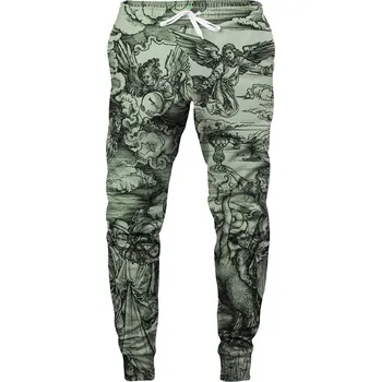 Unisex tepláky SWPN-PC AFD437 Zelená s potiskem - Aloha From Deer zelená vzor 56