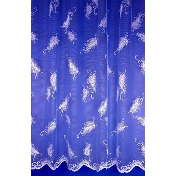 Moderní metrážová záclona PEŘÍČKO Výška: Výška 60 cm