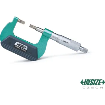 Mikrometr s úzkými čepelovými měřicími plochami 50-75/0,01 mm, typ B INSIZE