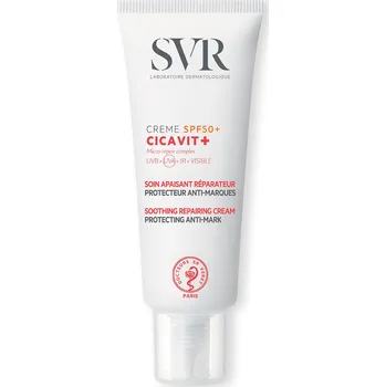 Pleťový krém SVR Cicavit+ zklidňující a regenerační krém na obličej a tělo s SPF50+, 40 ml