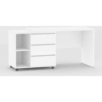 Psací stůl Psací (PC) stůl s otočným kontejenrem Rea Roy - Psací stůl rohový i rovný