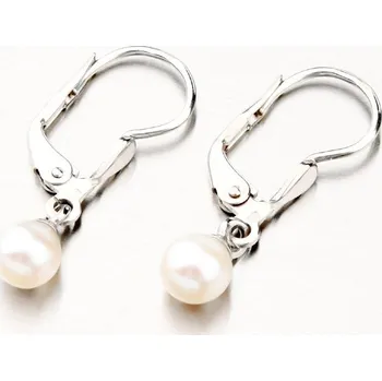 Náušnice Dámské náušnice bílé zlato 585 perly 52GZ-3015B-KL