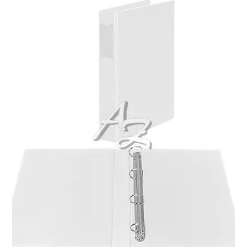 pořadač 4kroužek A4/60mm, PVC, potažený fólií, Bílý