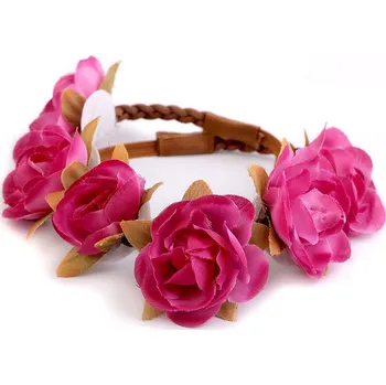 Ozdoba do vlasů Pružná čelenka do vlasů s květy