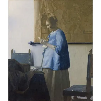 Plakát Plakát, Obraz - Woman Reading a Letter, c.1662-63, Jan (1632-75) Vermeer