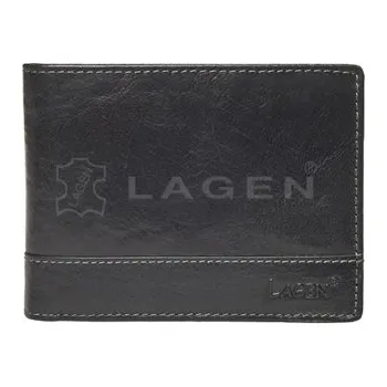 Peněženka Pánská kožená peněženka Lagen LM-64665/T černá