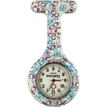 Hodinky Silikonové připínací kapesní hodinky nejen pro zdravotní sestru - Středomořský styl