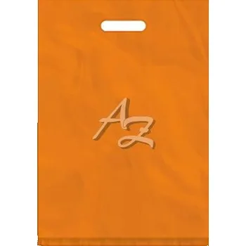 Dárková taška taška PE 38x44+4cm,průhmat ORANŽOVÁ