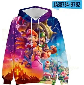 Chlapecký svetr Dětská mikina s kapucí - Super Mario Varianta: Mikina 1 - JA38734-B782, Velikost: 160/150-160 cm