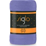 Mikroplyšová deka SIGLO fialová 150 x 200 cm