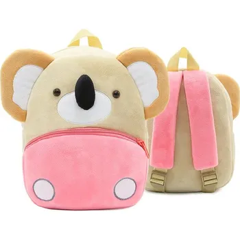 Dětský batoh Roztomilý dětský plyšový batůžek s motivem zvířátek (2-4 roky) Barva: koala